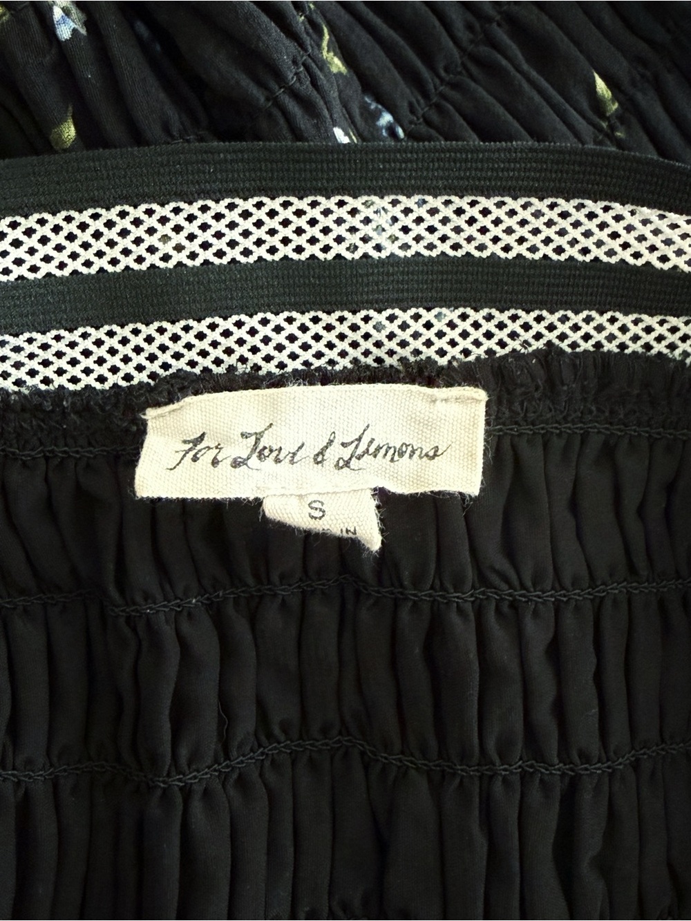FOR LOVE AND LEMONS ODETTE BLACK FLORAL PRINT SILK MINI SKIRT - Picture 7 of 9